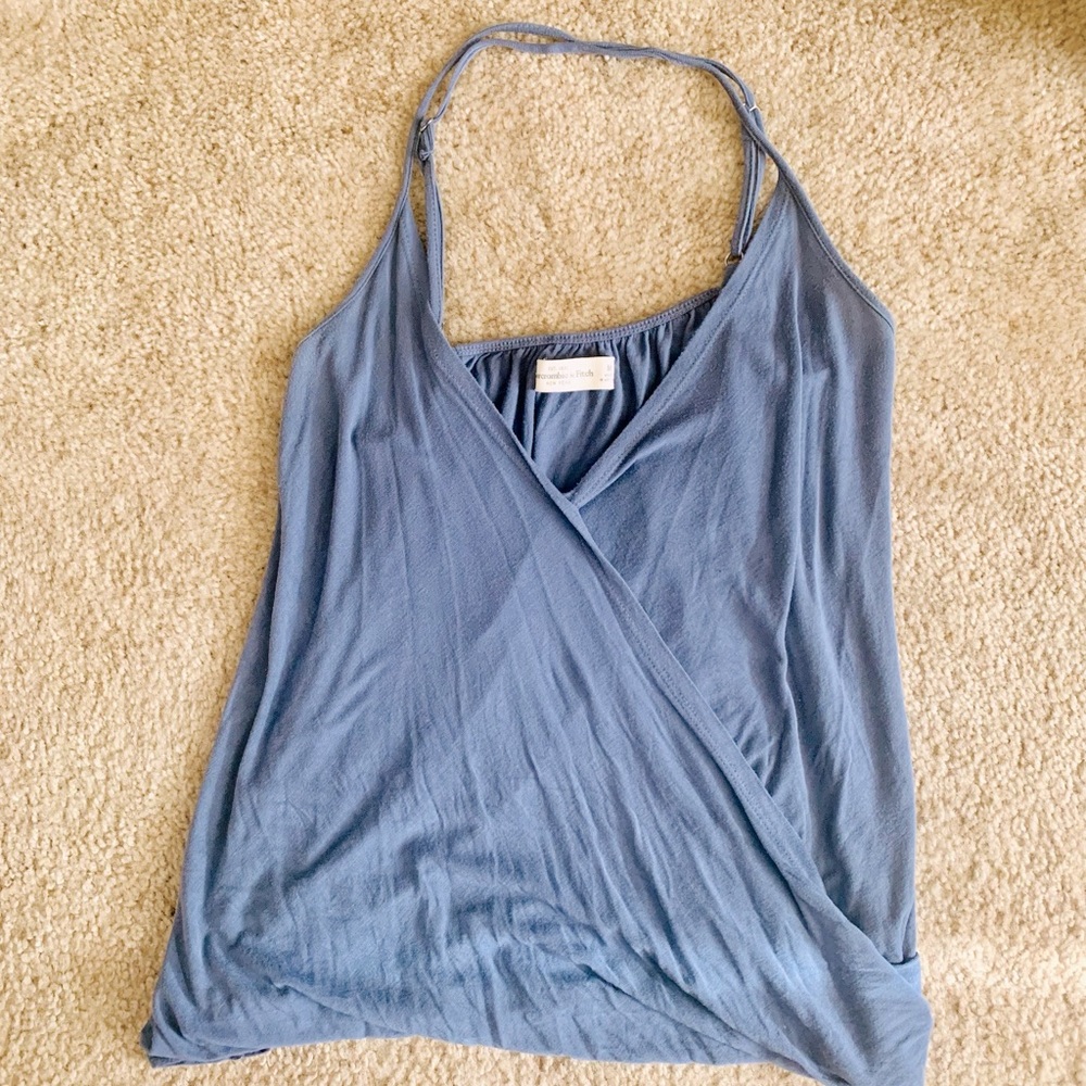 Abercrombie & Fitch Cross Front Halter Soft Tank Top M